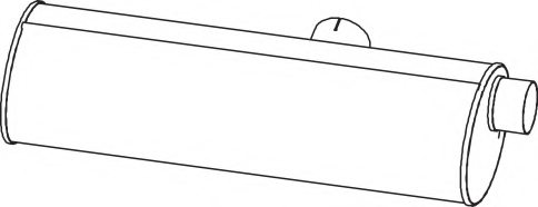 DINEX 70348 Middle-/End Silencer